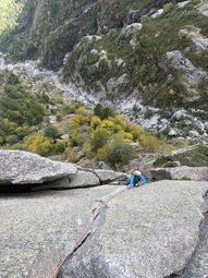 Gogna o della torre staccata Escalade Val d'Orco